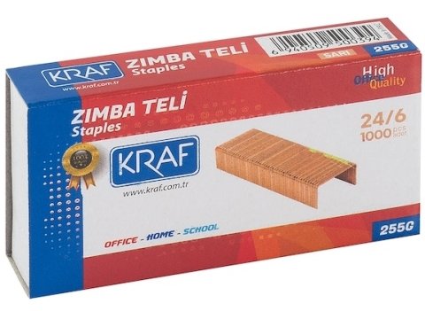 Kraf Zımba Teli No:24/6 Sarı