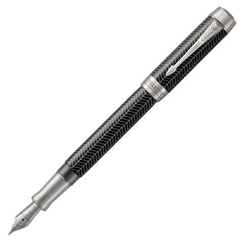 Parker Duofold Prestij Siyah Chevron RT Dolma Kalem