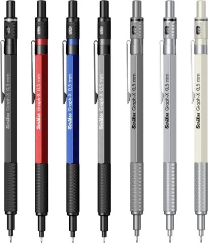 Scrikss Graph-X Mekanik Kurşun Kalem 0.5 Kurşun Gri