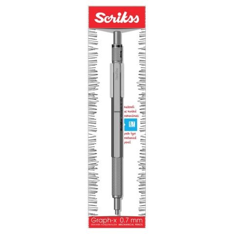 Scrikss Graph-X Mekanik Kurşun Kalem 2.0mm Kurşun Gri