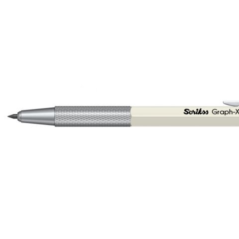 Scrikss Graph-X Mekanik Kurşun Kalem 2.0mm Mat Beyaz