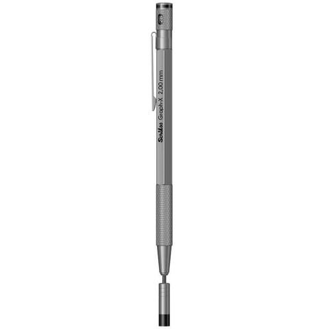 Scrikss Graph-X Mekanik Kurşun Kalem 2.0mm Saten Gri