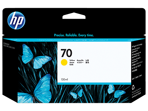 HP 70 130 ml Sarı DesignJet Mürekkep Kartuşu (C9454A)