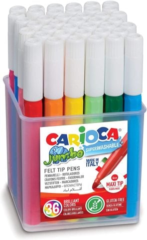 Carioca Jumbo Süper Yıkanabilir Keçeli Boya Kalemi 36’lı 40485