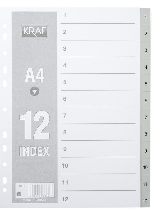Kraf Separatör 1-12 Rakam
