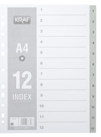 Kraf Separatör 1-12 Rakam
