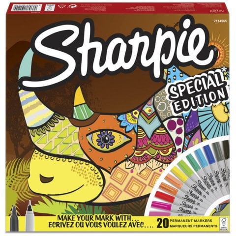 Sharpie Permanent Kalem Seti Fine Uç 20 Renk Gergedan
