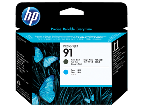 HP 91 Mat Siyah ve Camgöbeği Baskı Kafası (C9460A)