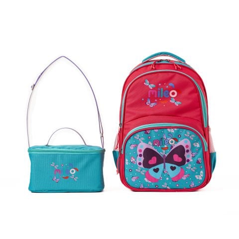 Mileo Butterfly Okul Çantası Beslenme Çantalı