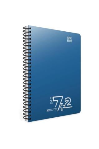 Gıpta Bx Notes Spiralli Separatörlü Pp Kapak A4 240 Yaprak Defter 7+2 Kareli-Çizgili