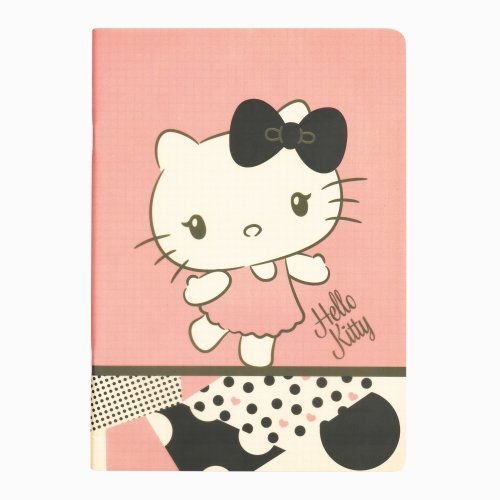 Hello Kitty Stapled Çizgili Defter 40YP.