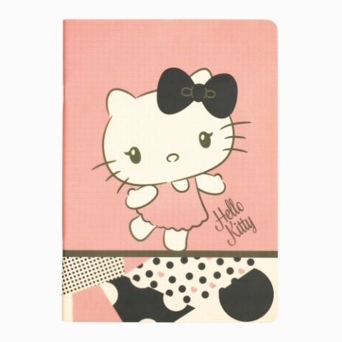 Hello Kitty Stapled Çizgili Defter 40YP.