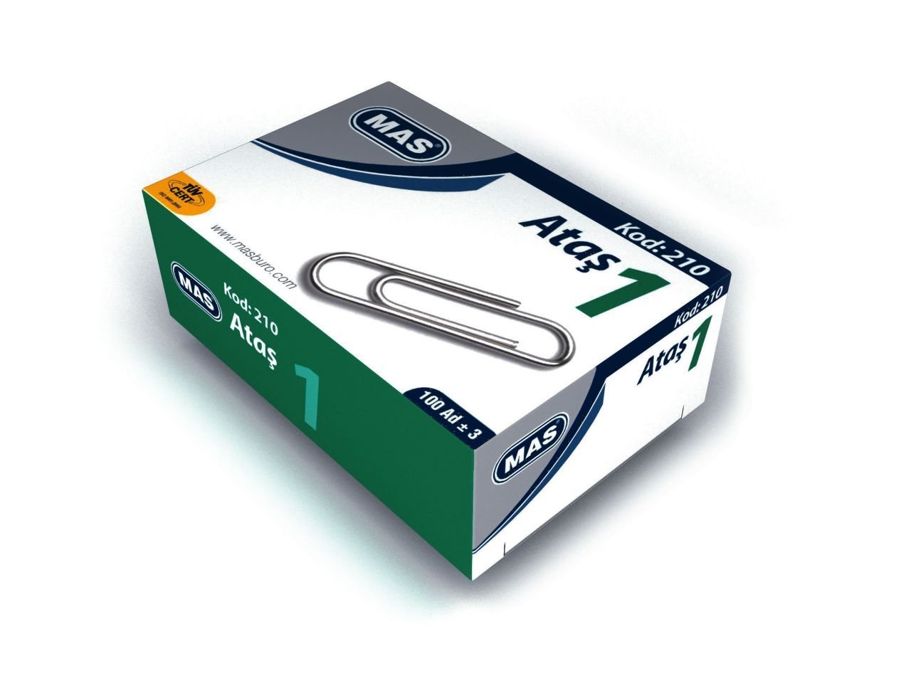 Mas 210 Nikel Kaplı Ataş No:1 (100''lü)