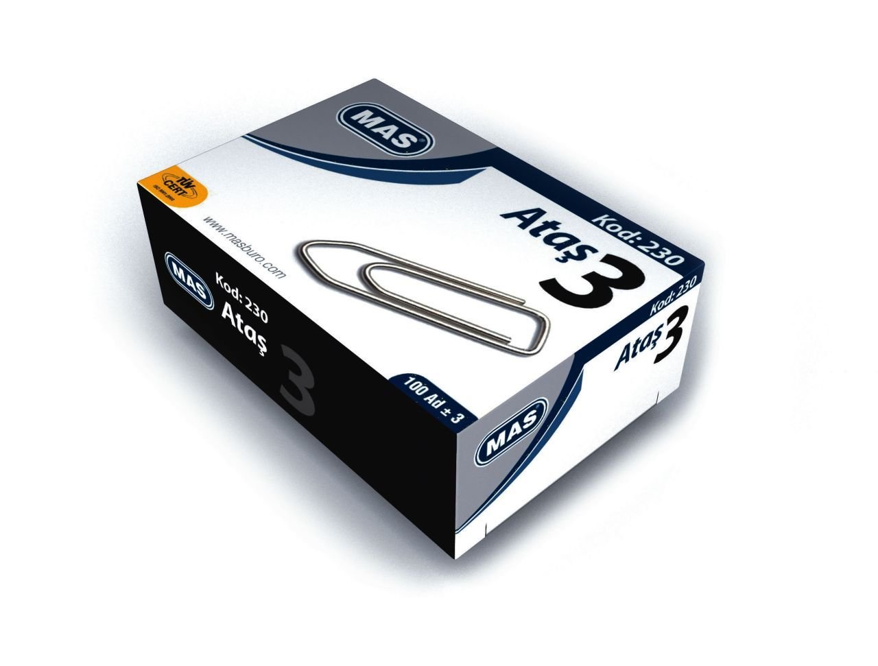 Mas 230 Nikel Kaplı Ataş No:3 (100''lü)