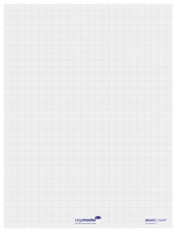 Legamaster Magic Chart Kağıdı Yapışkanlı Kareli 60x80-25 Yaprak