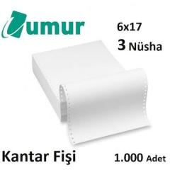 Kantar Fişi 5,5''x17cm 2Nüsha Baskısız 1000'li Koli