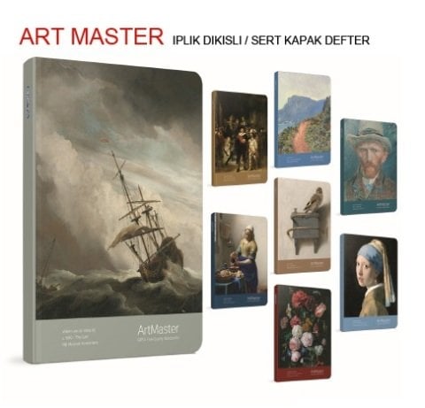 Art Master 17x24 Sert Kapak Defter 120yp.Kareli