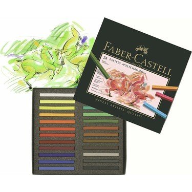 Faber Castell Polychromos Pastel Boya 24 Renk (Karton Kutu)