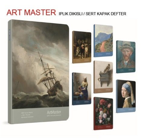 Art Master 19x26 Sert Kapak Defter 120yp.Kareli
