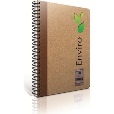 Enviro Spiralli Sert Kapak A4 Defter 100YP Çizgili
