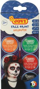 Jovi Krem Yüz Boyası 6 Renk 8ml+Fırça+2 Sünger Halloween