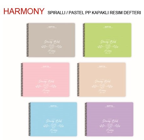 Harmony Resim Defteri PP Kapak Spiralli 35x50 30YP