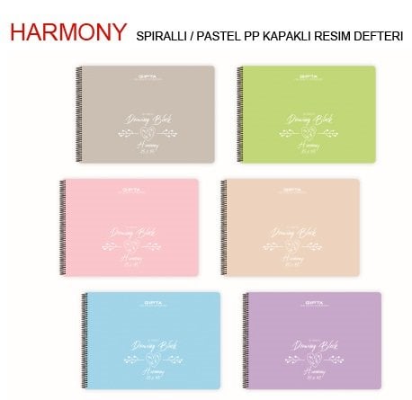 Harmony Resim Defteri PP Kapak Spiralli 35x50 30YP