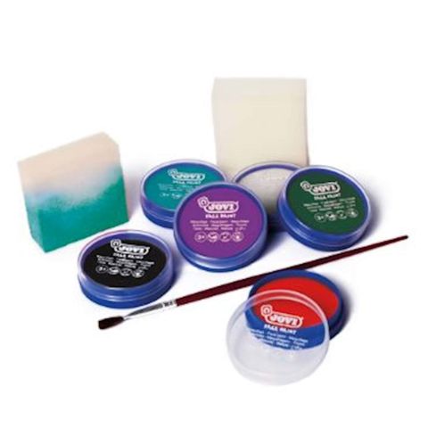 Jovi Krem Yüz Boyası 6 Renk 8ml+Fırça+2 Sünger Hayvanat