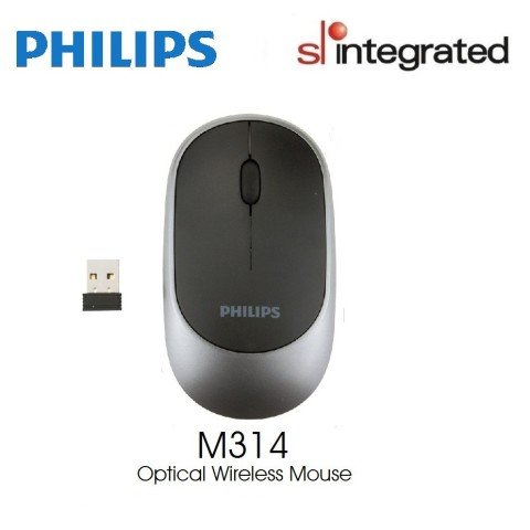 Philips M314 Kablosuz Sessiz Mouse Siyah