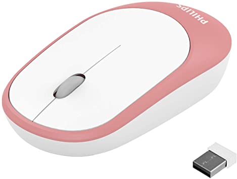 Philips M314 Kablosuz Sessiz Mouse Pembe