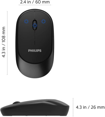 Philips M314 Kablosuz Sessiz Mouse Pembe