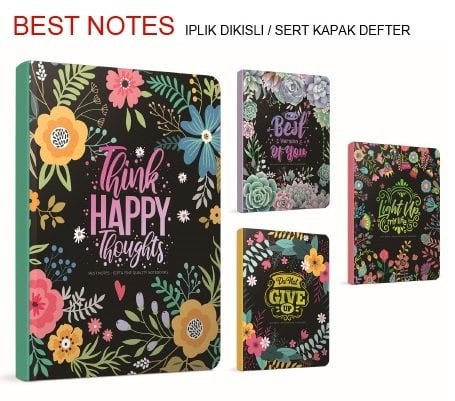 Best A5 Sert Kapak Defter 120yp.Kareli