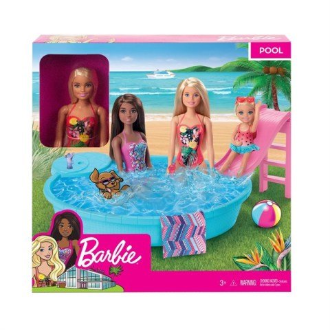 Barbie Ve Eğlenceli Havuzu Oyun Seti GHL91