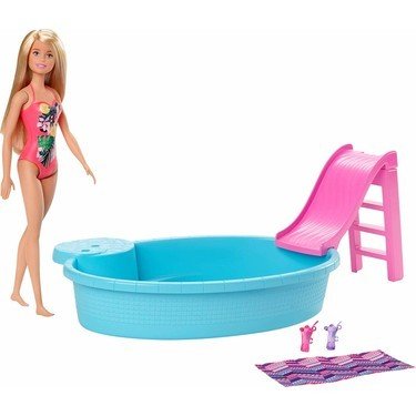 Barbie Ve Eğlenceli Havuzu Oyun Seti GHL91