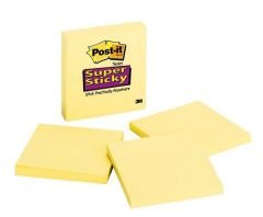 Post-it® Super Sticky Not, Kanarya Sarısı 90 Yaprak, 76x76 mm
