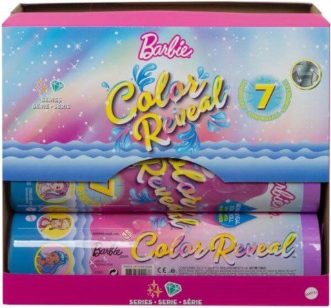 Barbie Color Reveal Renk Değiştiren Sürpriz Barbie Işıltılı Bebekler Serisi - Seri 1