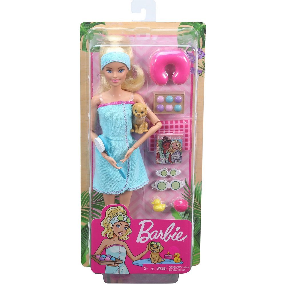 Barbie Spa Günü Bebekleri Sarışın Gjg55