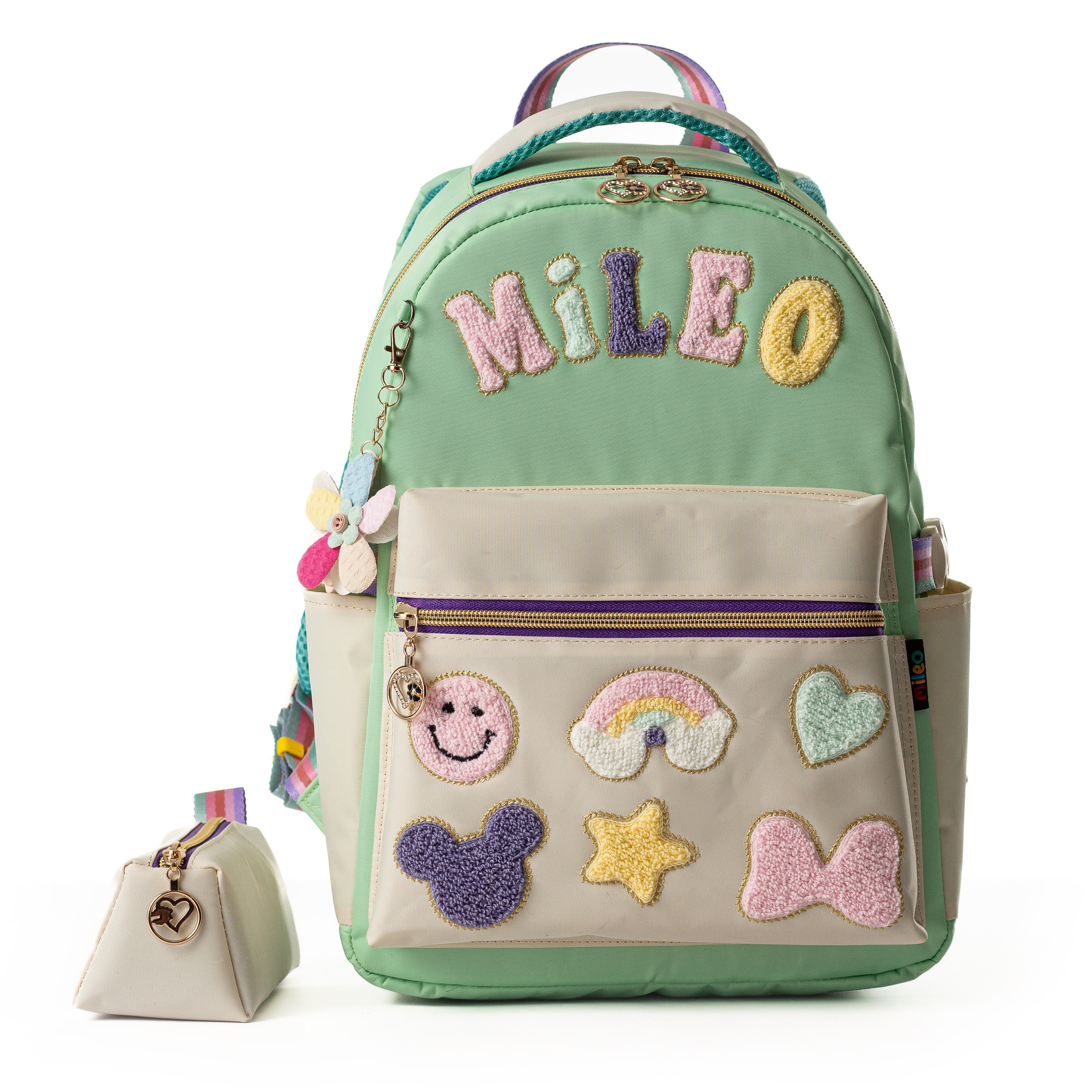 Mileo Puffy Okul Çantası Yeşil