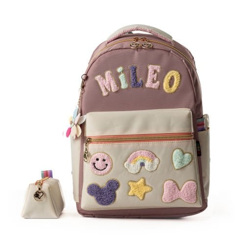 Mileo Puffy Okul Çantası Pudra