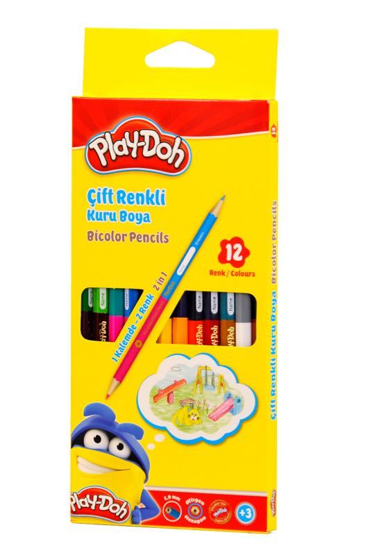 Play-Doh Bi Color Kuru Boya 12`li 24 Renk