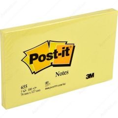 Post-it® Not, Sarı, 100 yaprak, 76x127mm