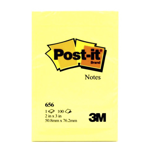 Post-it® Not, Sarı, 100 yaprak, 51x76mm