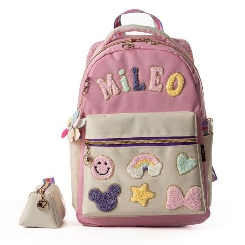 Mileo Puffy Okul Çantası Pembe
