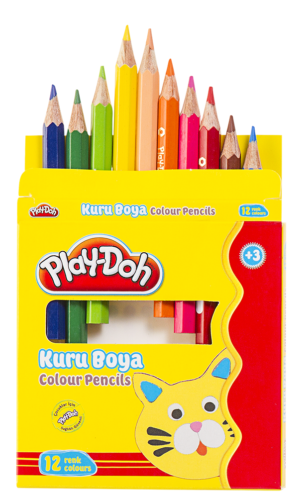 Play-Doh Yarım Boy Kuru Boya 12 Renk