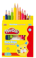 Play-Doh Yarım Boy Kuru Boya 12 Renk