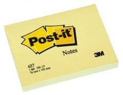 Post-it® Not, Sarı, 100 yaprak, 76x102mm