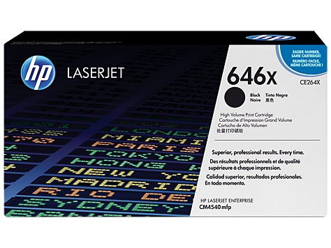 HP 646X Yüksek Kapasiteli Siyah Orijinal LaserJet Toner Kartuşu (CE264X)