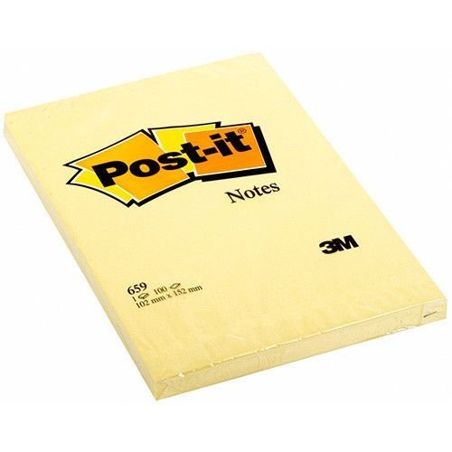 Post-it® Not, Sarı, 100 yaprak, 102x152mm