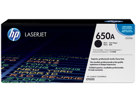 HP 650A Siyah Orijinal LaserJet Toner Kartuşu (CE270A)