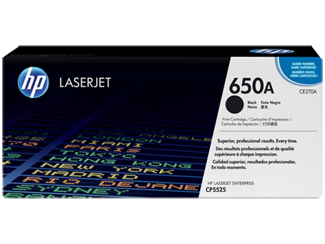HP 650A Siyah Orijinal LaserJet Toner Kartuşu (CE270A)